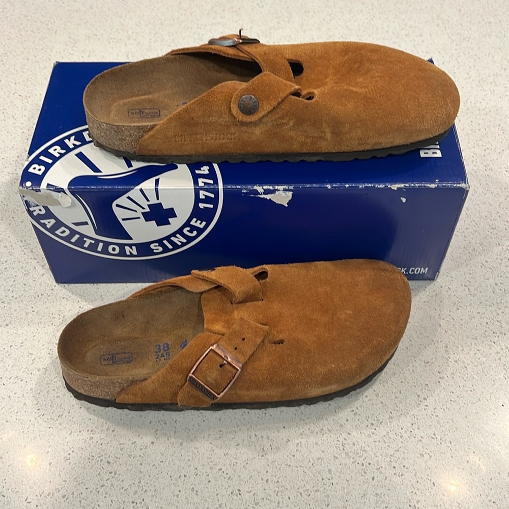 Birkenstocks almost new only worn with socks. Daughter has outgrown